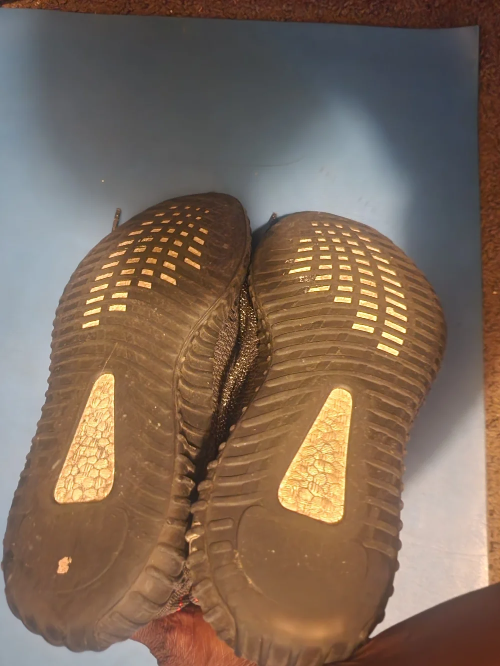 Yeezy Black Women Knit Athletic Sneakers Size 8.5